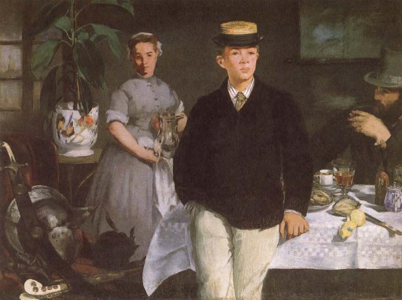 Edouard Manet Luncheon in the studio Sweden oil painting art